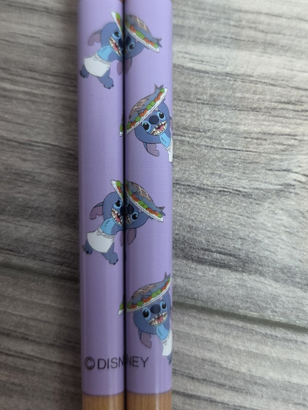 Disney Stitch Purple Wooden Chopsticks Set of 2 – Japan Disney